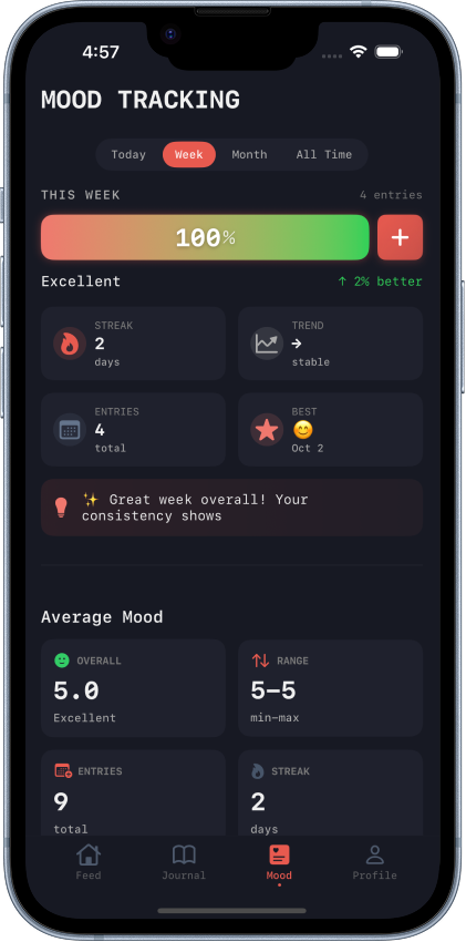 VENT App Screenshot